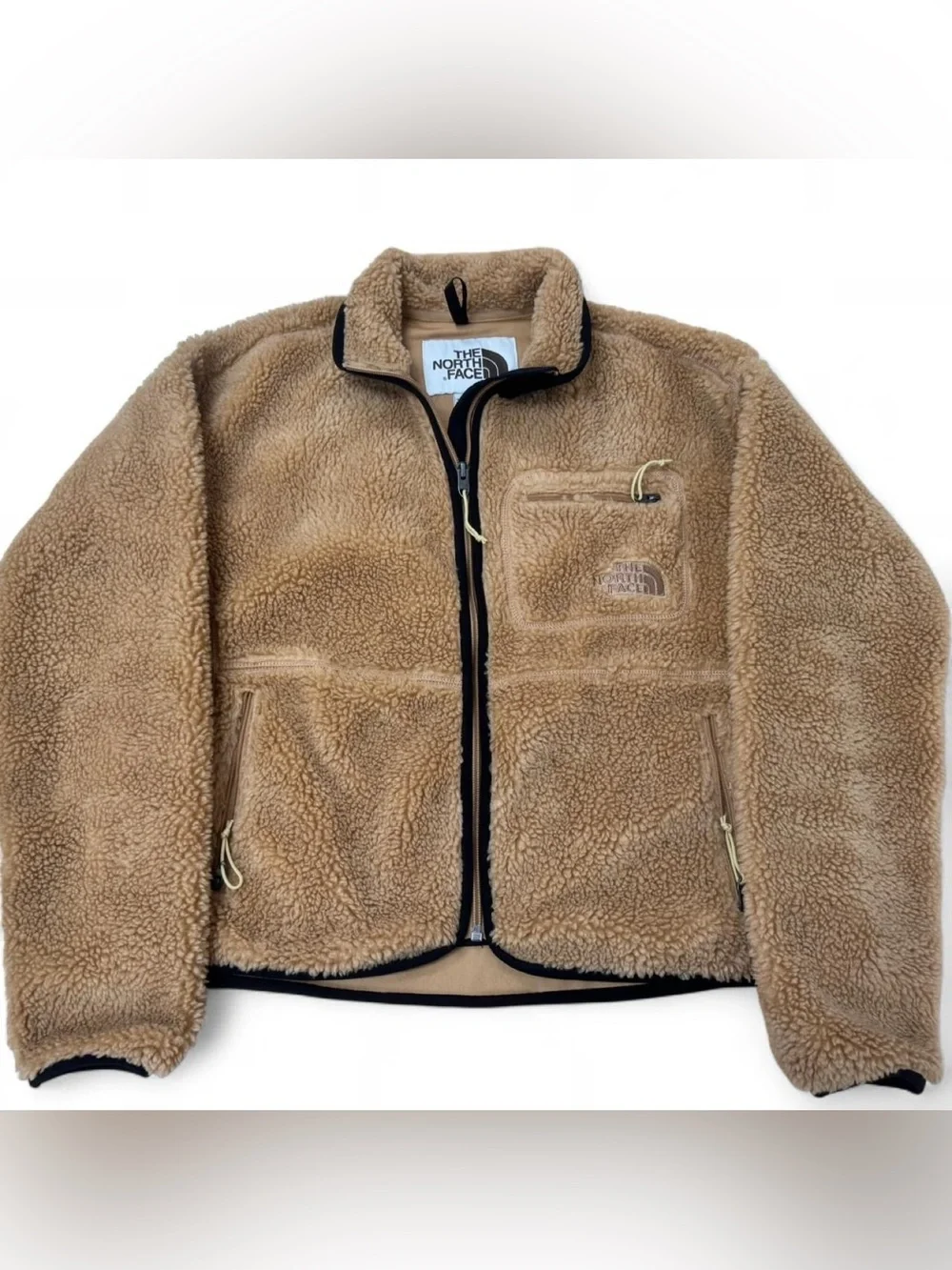 The North Face Tan Sherpa Fleece Jacket